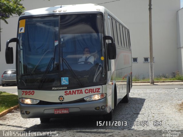 Viação Santa Cruz 7950 na cidade de Juiz de Fora, Minas Gerais, Brasil, por Tailisson Fernandes. Número da foto: #2331070.