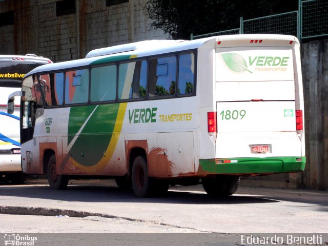 Verde Transportes 1809 na cidade de Cuiabá, Mato Grosso, Brasil, por Eduardo Benetti . ID da foto: 2331048.