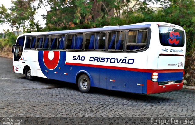 Viação São Cristóvão 2180 na cidade de Campo Belo, Minas Gerais, Brasil, por Felipe da Silva Ferreira. Número da foto: #2329770.