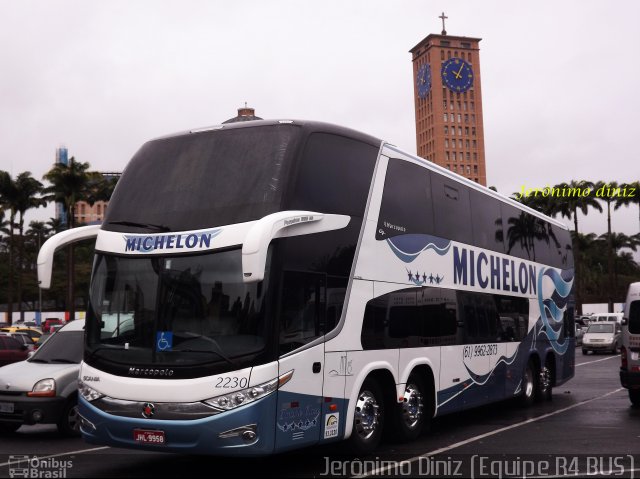 Michelon Turismo 2230 na cidade de Aparecida, São Paulo, Brasil, por Jerônimo Diniz. ID da foto: 2330517.