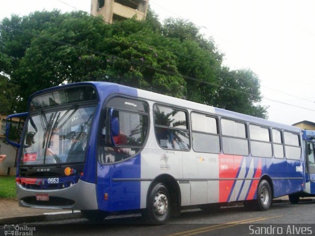 VIPE - Viação Padre Eustáquio 0663 na cidade de Santo André, São Paulo, Brasil, por Sandro Alves. Número da foto: #2330689.