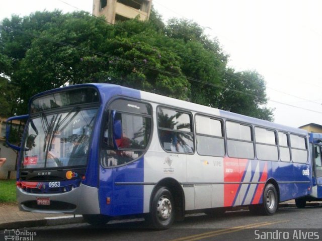 VIPE - Viação Padre Eustáquio 0663 na cidade de Santo André, São Paulo, Brasil, por Sandro Alves. ID da foto: 2330689.