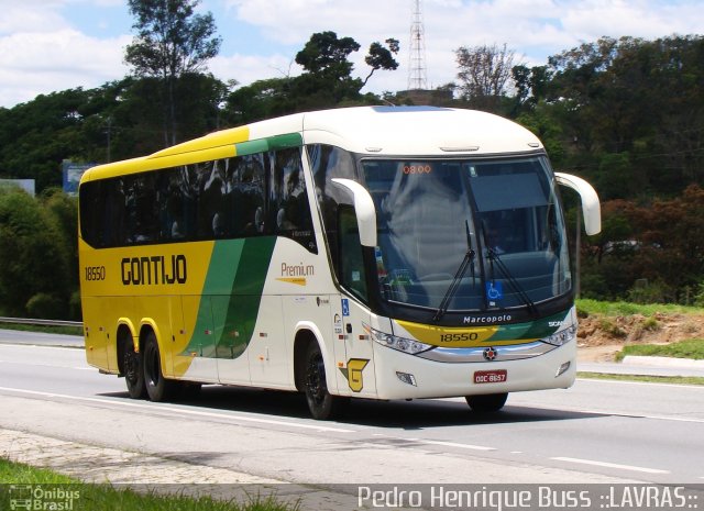 Empresa Gontijo de Transportes 18550 na cidade de Ribeirão Vermelho, Minas Gerais, Brasil, por Pedro Henrique Gumercindo da Silva. ID da foto: 2329077.