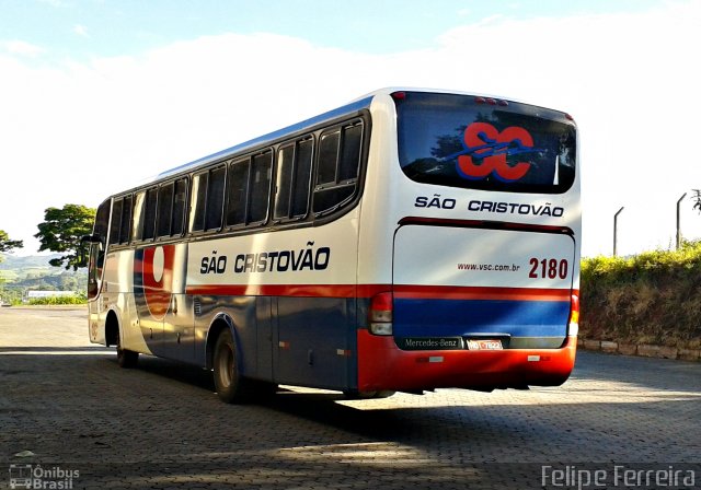 Viação São Cristóvão 2180 na cidade de Campo Belo, Minas Gerais, Brasil, por Felipe da Silva Ferreira. Número da foto: #2329717.