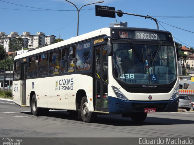 Visate - Viação Santa Tereza 438 na cidade de Caxias do Sul, Rio Grande do Sul, Brasil, por Eduardo Machado. ID da foto: 2330355.