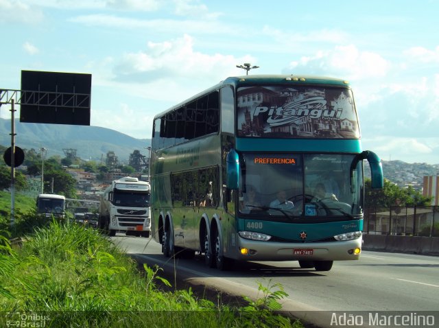 Pitangui Turismo 4400 na cidade de Belo Horizonte, Minas Gerais, Brasil, por Adão Raimundo Marcelino. ID da foto: 2330782.