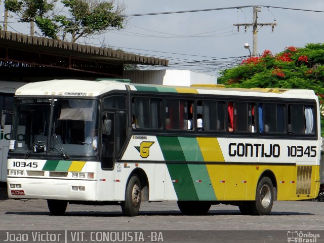 Empresa Gontijo de Transportes 10345 na cidade de Vitória da Conquista, Bahia, Brasil, por João Victor. ID da foto: 2332451.