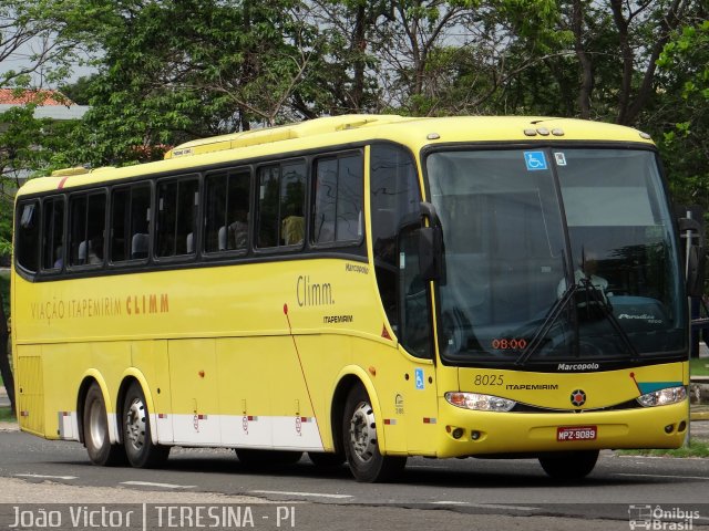 Viação Itapemirim 8025 na cidade de Teresina, Piauí, Brasil, por João Victor. ID da foto: 2332390.