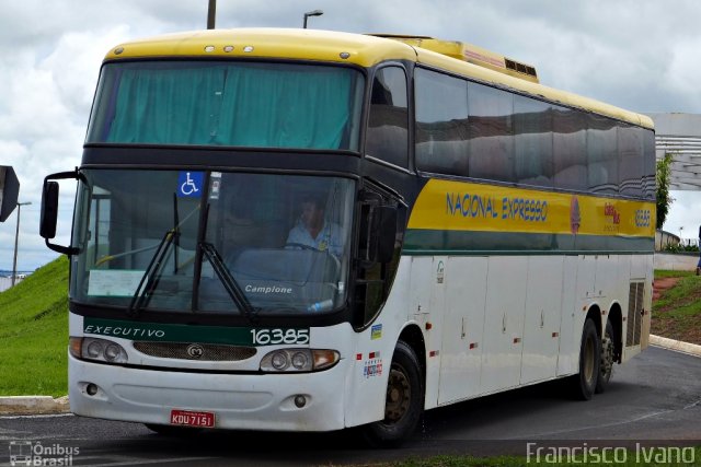 Nacional Expresso 16385 na cidade de Marília, São Paulo, Brasil, por Francisco Ivano. ID da foto: 2333152.