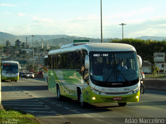 Rio Negro Fretamento e Turismo 30113 na cidade de Belo Horizonte, Minas Gerais, Brasil, por Adão Raimundo Marcelino. Número da foto: #2335565.