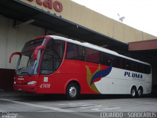 Pluma Conforto e Turismo 4908 na cidade de Sorocaba, São Paulo, Brasil, por EDUARDO - SOROCABUS. Número da foto: #2335617.