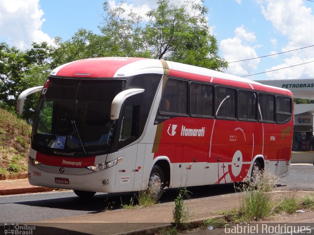 Expresso Itamarati 5986 na cidade de São José do Rio Preto, São Paulo, Brasil, por Gabriel Rodrigues. ID da foto: 2334802.