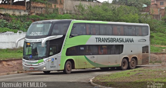 Transbrasiliana Transportes e Turismo 51203 na cidade de São Luís, Maranhão, Brasil, por Romulo de Oliveira Clementino. ID da foto: 2333453.