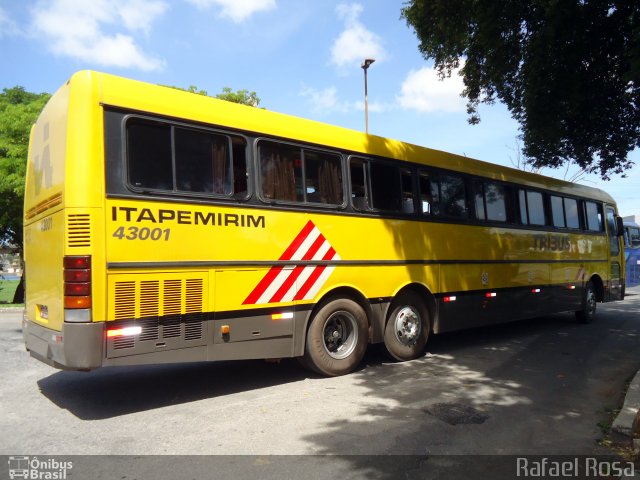 Viação Itapemirim 43001 na cidade de Vitória, Espírito Santo, Brasil, por Rafael Rosa. Número da foto: #2278324.