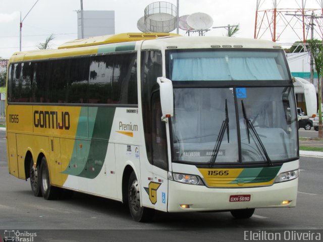 Empresa Gontijo de Transportes 11565 na cidade de Feira de Santana, Bahia, Brasil, por Eleilton Oliveira. ID da foto: 2279891.