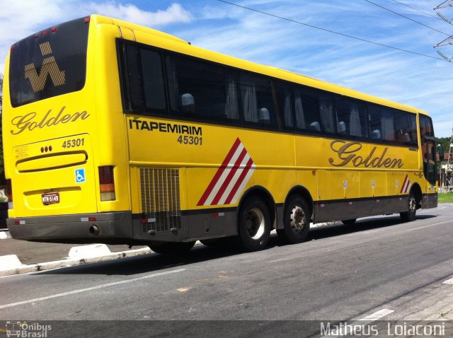 Viação Itapemirim 45301 na cidade de Taubaté, São Paulo, Brasil, por Matheus  Loiaconi dos Santos. ID da foto: 2278010.