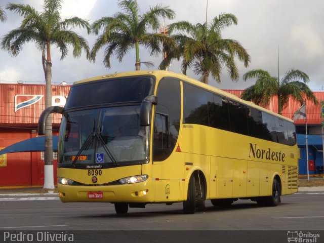 Viação Nordeste 8090 na cidade de Fortaleza, Ceará, Brasil, por Pedro Oliveira. Número da foto: #2278374.