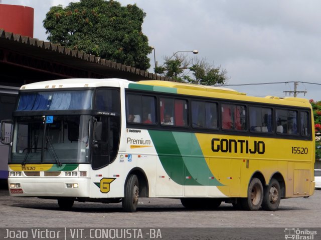 Empresa Gontijo de Transportes 15520 na cidade de Vitória da Conquista, Bahia, Brasil, por João Victor. ID da foto: 2279469.