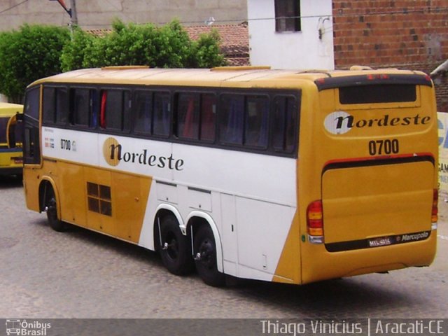 Viação Nordeste 0700 na cidade de Aracati, Ceará, Brasil, por Thiago Vinicius. Número da foto: #2278604.