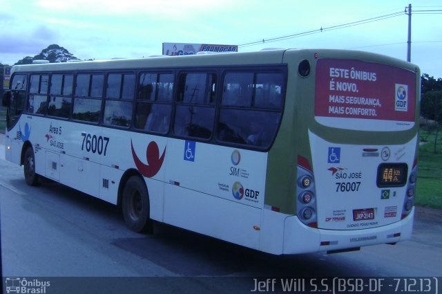 Expresso São José 76007 na cidade de Riacho Fundo II, Distrito Federal, Brasil, por Jefferson Willian da Silva de Sousa. Número da foto: #2278046.