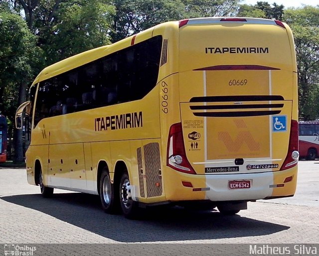 Viação Itapemirim 60669 na cidade de São Paulo, São Paulo, Brasil, por Matheus Silva. Número da foto: #2277998.