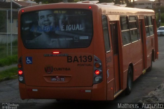 Transporte Coletivo Glória BA139 na cidade de Curitiba, Paraná, Brasil, por Matheus  Augusto. Número da foto: #2337733.