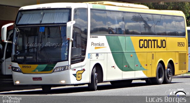 Empresa Gontijo de Transportes 11550 na cidade de Araxá, Minas Gerais, Brasil, por Lucas Borges . ID da foto: 2336667.