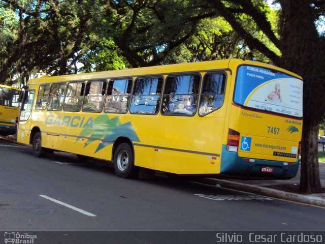 Viação Garcia 7497 na cidade de Maringá, Paraná, Brasil, por Silvio  Cesar Cardoso. Número da foto: #2336253.