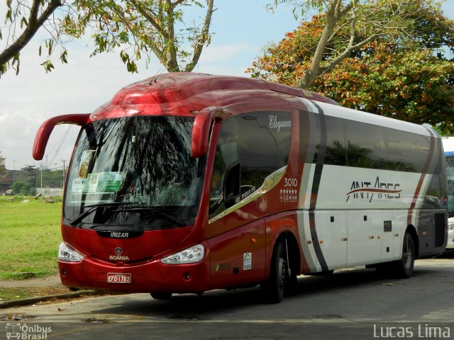 Antares Transportes e Turismo 3010 na cidade de Rio de Janeiro, Rio de Janeiro, Brasil, por Lucas Lima. Número da foto: #2336120.