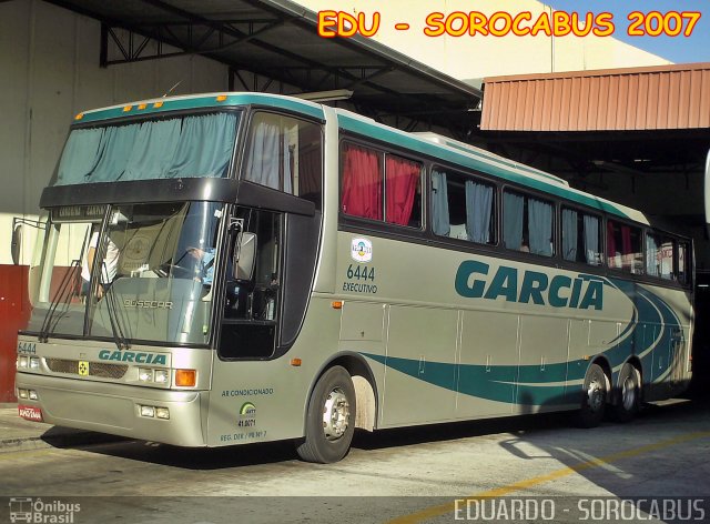 Viação Garcia 6444 na cidade de Sorocaba, São Paulo, Brasil, por EDUARDO - SOROCABUS. Número da foto: #2338777.