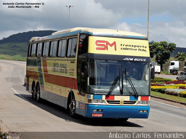 Transporte Coletivo Santa Maria 269 na cidade de João Monlevade, Minas Gerais, Brasil, por Antonio Carlos Fernandes. Número da foto: #2338224.