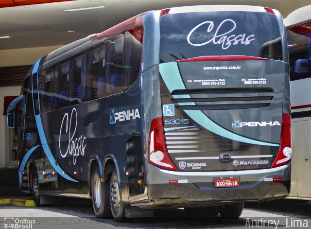 Empresa de Ônibus Nossa Senhora da Penha 53015 na cidade de Registro, São Paulo, Brasil, por Andrey  Lima. Número da foto: #2337903.