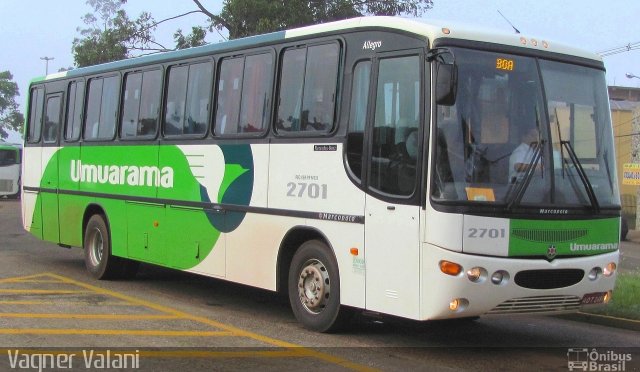 Viação Umuarama 2701 na cidade de Cascavel, Paraná, Brasil, por Vagner Valani. ID da foto: 2280792.