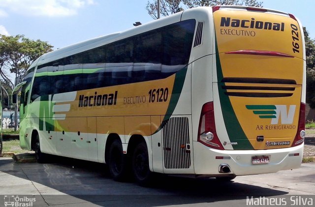 Viação Nacional 16120 na cidade de São Paulo, São Paulo, Brasil, por Matheus Silva. Número da foto: #2281757.