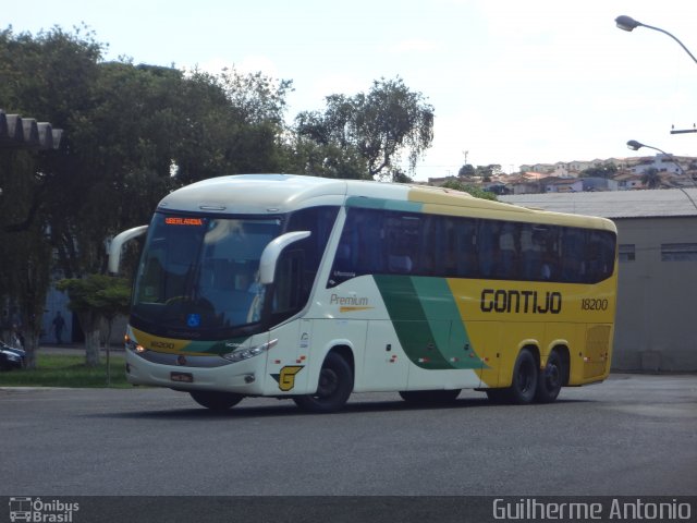 Empresa Gontijo de Transportes 18200 na cidade de Araxá, Minas Gerais, Brasil, por Guilherme Antonio. Número da foto: #2281707.