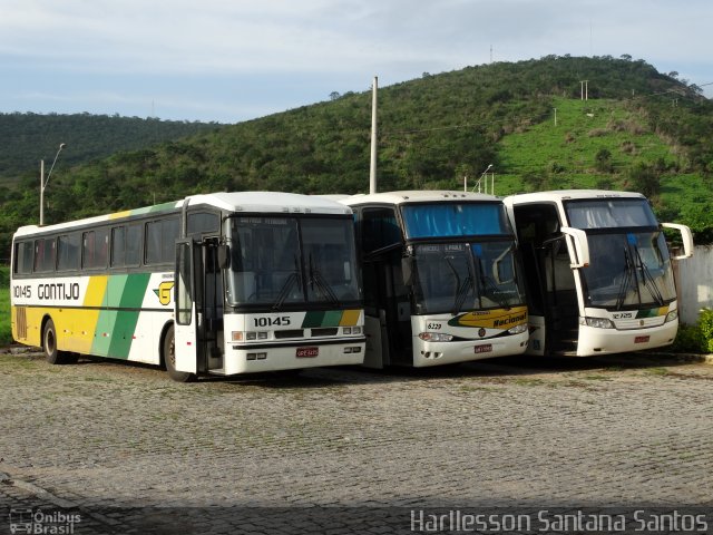 Empresa Gontijo de Transportes 10145 na cidade de Itaobim, Minas Gerais, Brasil, por Harllesson Santana Santos. ID da foto: 2281128.