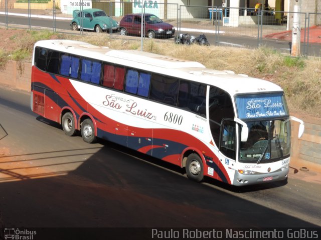 Expresso São Luiz 6800 na cidade de Rio Verde, Goiás, Brasil, por Paulo Roberto Sales do Nascimento. ID da foto: 2280517.