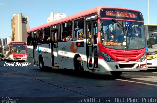 Viação Piracicabana Distrito Federal 110132 na cidade de Brasília, Distrito Federal, Brasil, por David Borges. ID da foto: 2282044.