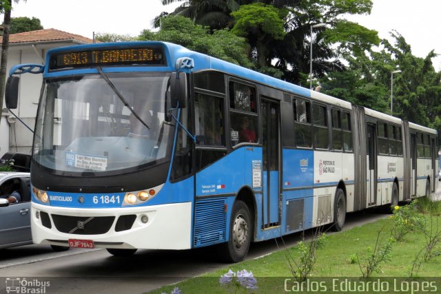 Viação Cidade Dutra 6 1841 na cidade de São Paulo, São Paulo, Brasil, por Carlos Eduardo Lopes. ID da foto: 2282002.