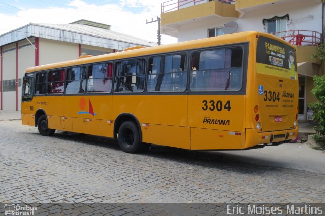 Viação Praiana 3304 na cidade de Porto Belo, Santa Catarina, Brasil, por Eric Moises Martins. ID da foto: 2281314.