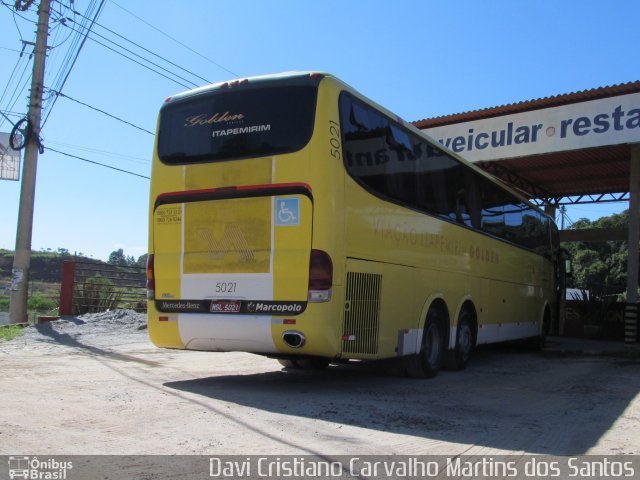 Viação Itapemirim 5021 na cidade de Barbacena, Minas Gerais, Brasil, por Davi Cristiano Carvalho Martins dos Santos. Número da foto: #2281599.
