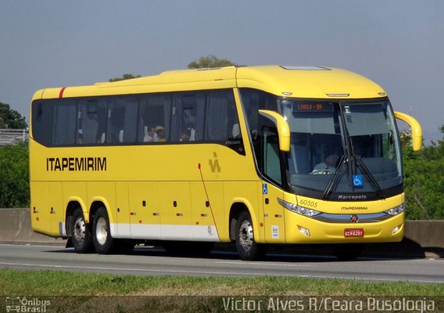 Viação Itapemirim 60505 na cidade de Pindamonhangaba, São Paulo, Brasil, por Victor Alves. ID da foto: 2282024.