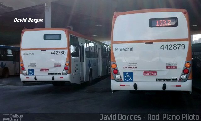 Auto Viação Marechal Brasília 442879 na cidade de Brasília, Distrito Federal, Brasil, por David Borges. Número da foto: #2281946.