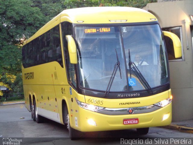 Viação Itapemirim 60685 na cidade de São Paulo, São Paulo, Brasil, por Rogério da Silva Pereira. ID da foto: 2282333.