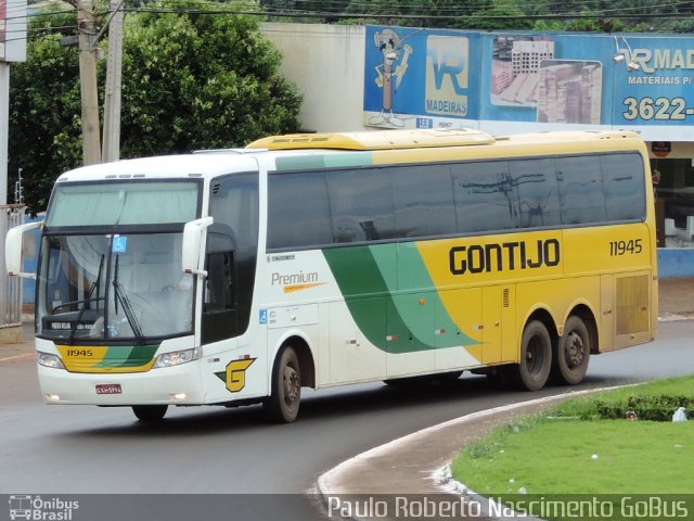 Empresa Gontijo de Transportes 11945 na cidade de Rio Verde, Goiás, Brasil, por Paulo Roberto Sales do Nascimento. Número da foto: #2283123.