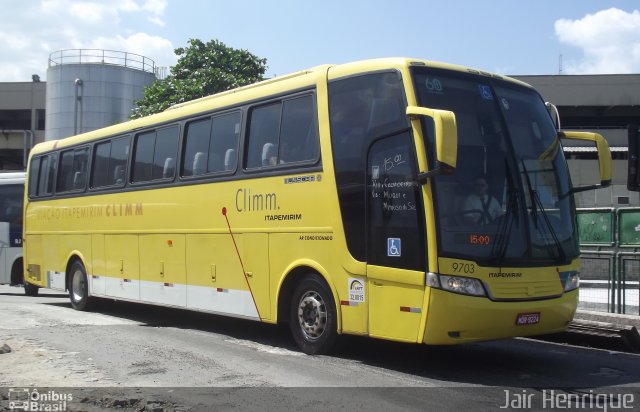 Viação Itapemirim 9703 na cidade de Rio de Janeiro, Rio de Janeiro, Brasil, por Jair Henrique. Número da foto: #2282901.
