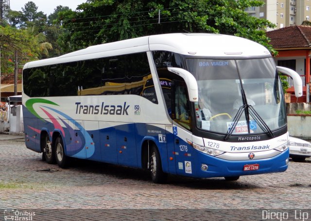 Trans Isaak Turismo 1278 na cidade de Joinville, Santa Catarina, Brasil, por Diego Lip. Número da foto: #2282951.