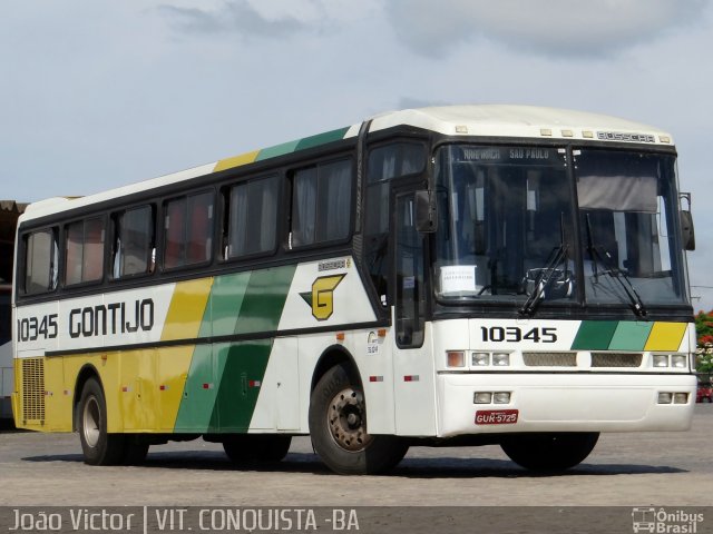 Empresa Gontijo de Transportes 10345 na cidade de Vitória da Conquista, Bahia, Brasil, por João Victor. ID da foto: 2283322.