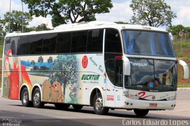 Eucatur - Empresa União Cascavel de Transportes e Turismo 3811 na cidade de Brasília, Distrito Federal, Brasil, por Carlos Eduardo Lopes. ID da foto: 2282940.