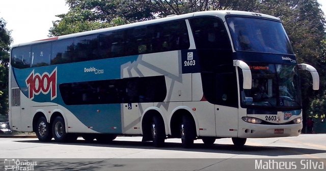 Auto Viação 1001 2603 na cidade de São Paulo, São Paulo, Brasil, por Matheus Silva. Número da foto: #2283353.